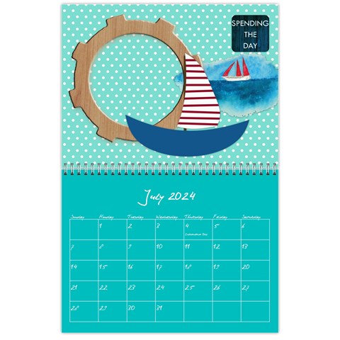 Polka Dot Calendar 2024 By Zornitza Jul 2024