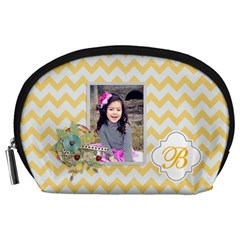 Pouch (L) : Yellow Chevron - Accessory Pouch (Large)