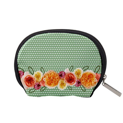 Dots And Flowers Pouch S By Zornitza Back