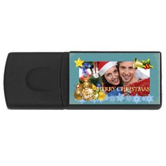 merry christmas - USB Flash Drive Rectangular (4 GB)