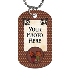 Ode to Autumn Dog Tag - Dog Tag (One Side)