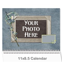 2024 My Blue Inspiration Calendar - Wall Calendar 11  x 8.5  (12-Months)