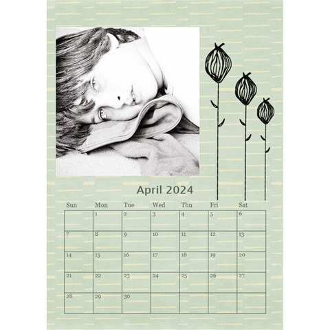 Desktop Calendar 6 x8 5  By Deca Apr 2024