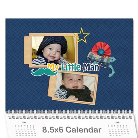Wall Calendar 8 5 X 6: Little Man By Jennyl Cover