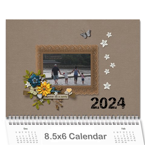 Wall Calendar 8 5 X 6: Together As Family By Jennyl Cover