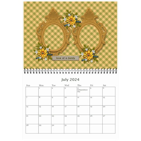 Wall Calendar 8 5 X 6: Together As Family By Jennyl Jul 2024