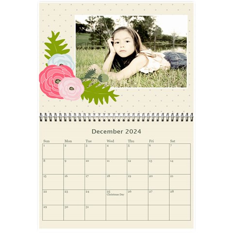 Wall Calendar 8 5 X 6: Ranunculus Flowers 2 By Jennyl Dec 2024