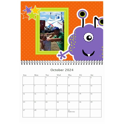 Wall Calendar 8 5 X 6: My Monsters By Jennyl Oct 2024