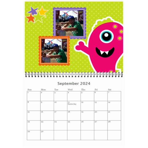 Wall Calendar 8 5 X 6: My Monsters By Jennyl Sep 2024