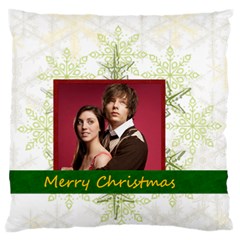 christmas - Large Premium Plush Fleece Cushion Case (One Side)