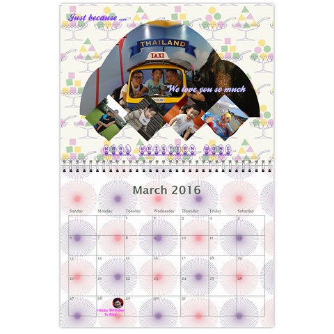 4 Dragon Calendar By Alice Lam Mar 2016