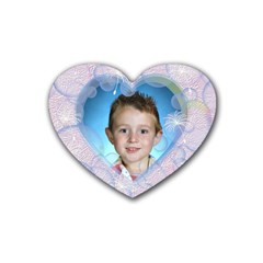 Bubble Rubber Coaster Heart - Rubber Coaster (Heart)