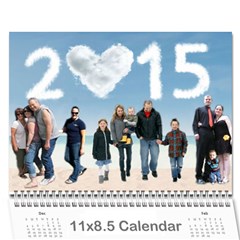 2015 - Wall Calendar 11  x 8.5  (12-Months)