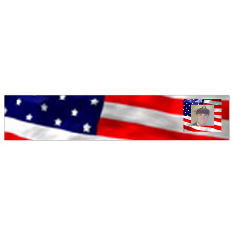 American Flag Flano Scarf (small) By Kim Blair Back