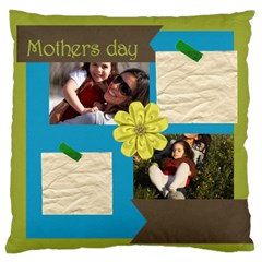 mothers day - Large Premium Plush Fleece Cushion Case (Two Sides)