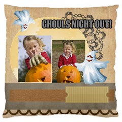 halloween - Large Premium Plush Fleece Cushion Case (Two Sides)