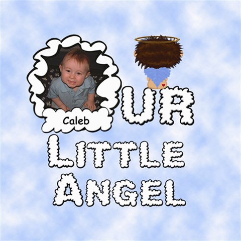 Our Little Angel Boy 8x8 Scrapbook Pages By Chere s Creations 8 x8  Scrapbook Page - 1