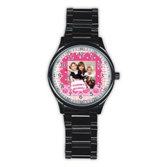 mothers day - Stainless Steel Round Watch