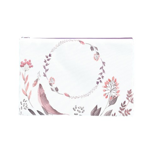 Watercolor Cosmetic Bag (l) By Joy Front