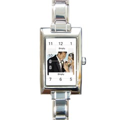wedding - Rectangle Italian Charm Watch