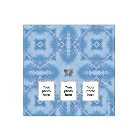 Blue Design Bandana Scarf By Lil Front