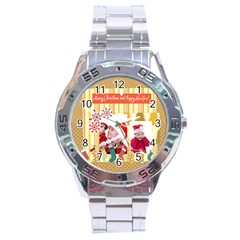 xmas - Stainless Steel Analogue Watch