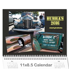 Bubba s Bait Truck 2016 - Wall Calendar 11  x 8.5  (12-Months)