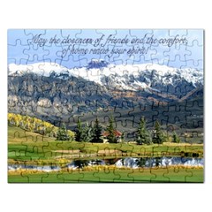 May the losness  of friends anf dthe comfort of home renew your spirit ! Puzzell - Jigsaw Puzzle (Rectangular)