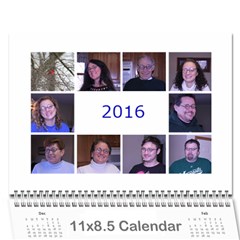 calendar a - Wall Calendar 11  x 8.5  (12-Months)