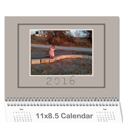 להורים שלך - Wall Calendar 11  x 8.5  (12-Months)