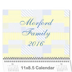 2016 calendar DONE - Wall Calendar 11  x 8.5  (12-Months)