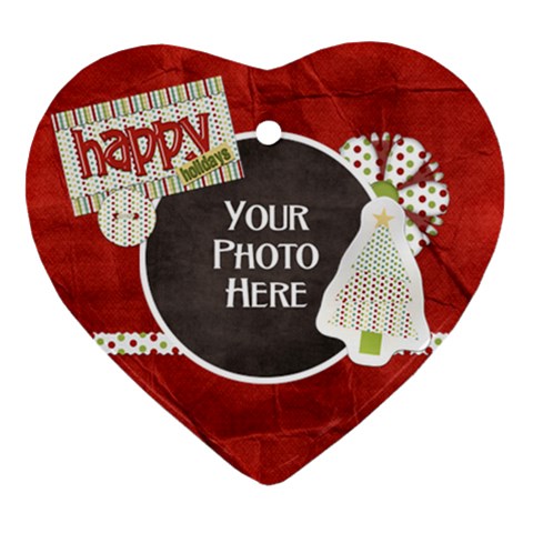 Happy Holidays Heart By Lisa Minor Front