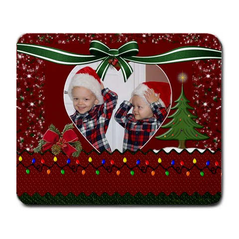 Christmas Memories Large Mousepad By Lil Front