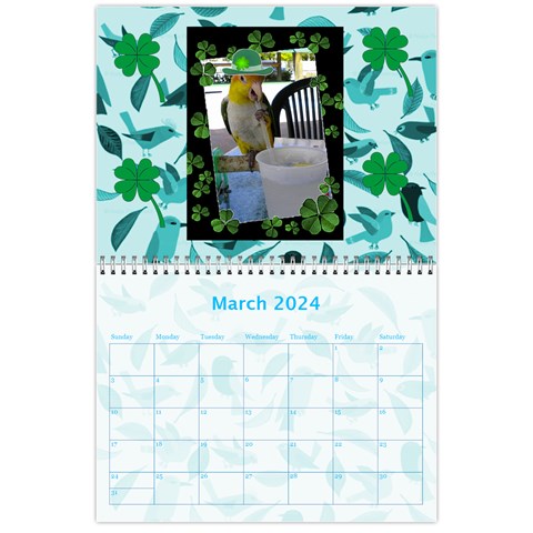 Pet Bird Calendar, 2024 By Joy Johns Mar 2024