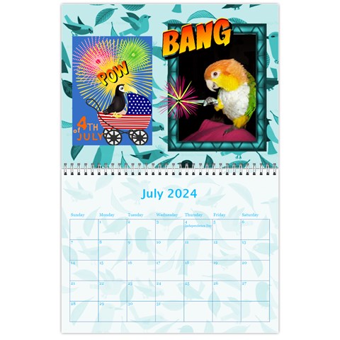 Pet Bird Calendar, 2024 By Joy Johns Jul 2024