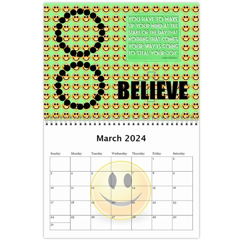 Calendar Of Joy, 2024 By Joy Johns Mar 2024
