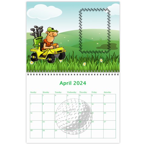 Golf Calendar, 2024 By Joy Johns Apr 2024