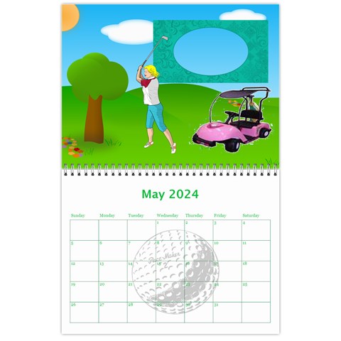 Golf Calendar, 2024 By Joy Johns May 2024