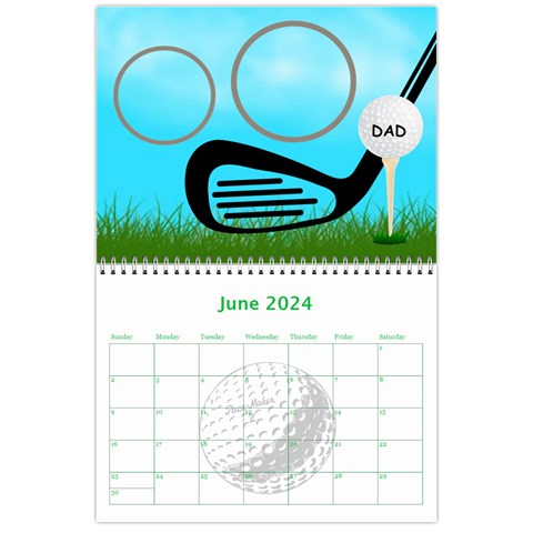 Golf Calendar, 2024 By Joy Johns Jun 2024