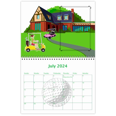 Golf Calendar, 2024 By Joy Johns Jul 2024