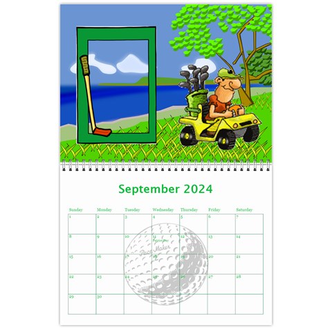 Golf Calendar, 2024 By Joy Johns Sep 2024