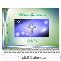  Bible Quotes Calendar, 2024 - Wall Calendar 11  x 8.5  (12-Months)