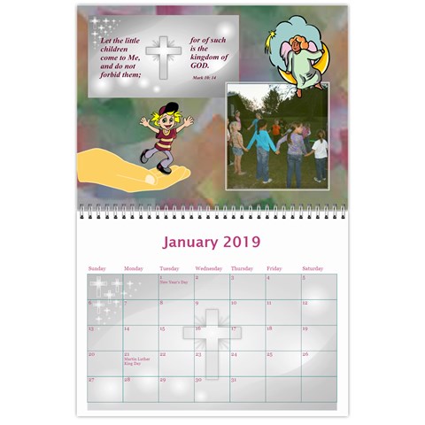 Children s Bible Calendar By Joy Johns Jan 2019