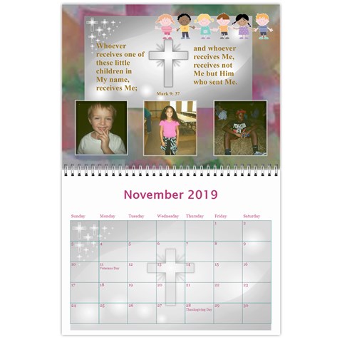 Children s Bible Calendar By Joy Johns Nov 2019