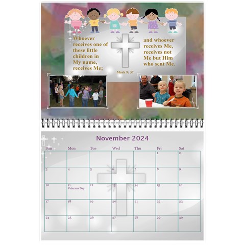 Childrens Bible Verse Mini Calendar By Joy Johns Nov 2024