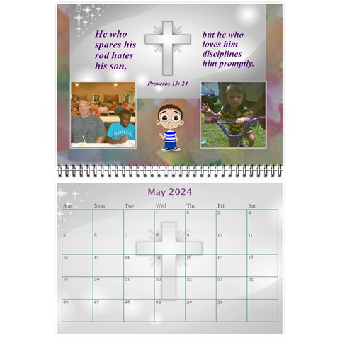 Childrens Bible Verse Mini Calendar By Joy Johns May 2024