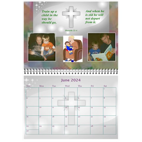 Childrens Bible Verse Mini Calendar By Joy Johns Jun 2024
