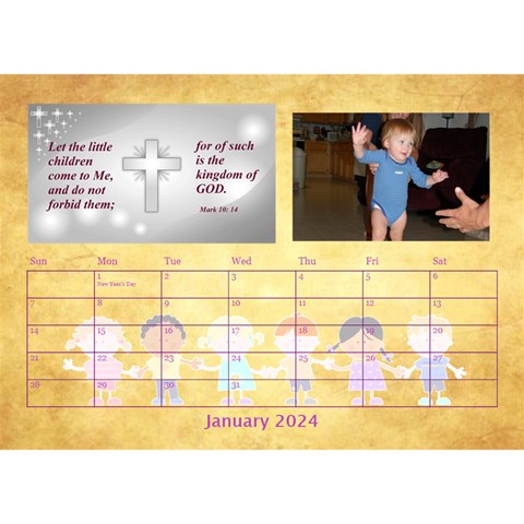 Children s Bible Verses Desktop Calendar By Joy Johns Jan 2024