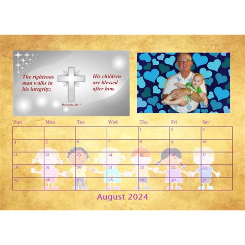 Children s Bible Verses Desktop Calendar By Joy Johns Aug 2024