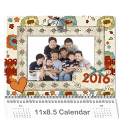 My calander2016細細 - Wall Calendar 11  x 8.5  (12-Months)